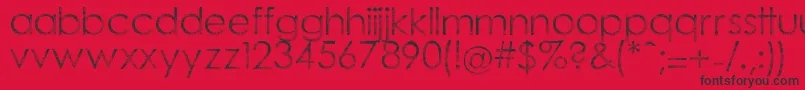 Tramlib Font – Black Fonts on Red Background