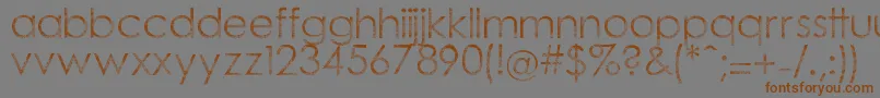 Tramlib Font – Brown Fonts on Gray Background