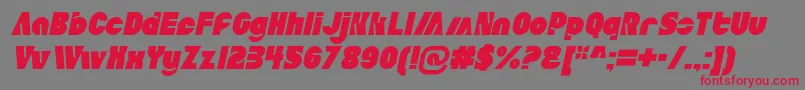 Шрифт AldoItalic – красные шрифты на сером фоне