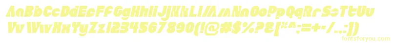 AldoItalic-fontti – keltaiset fontit
