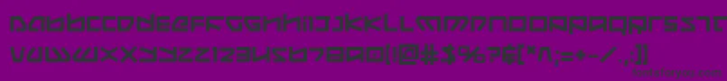 Czcionka KoboldBold – czarne czcionki na fioletowym tle
