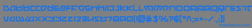 KoboldBold Font – Blue Fonts on Gray Background