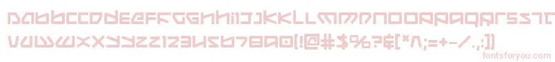 フォントKoboldBold – 白い背景にピンクのフォント