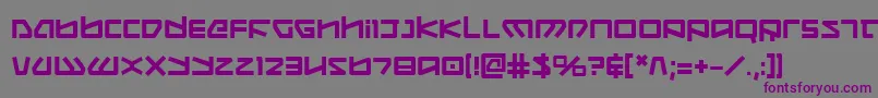 KoboldBold Font – Purple Fonts on Gray Background