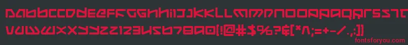 KoboldBold Font – Red Fonts on Black Background