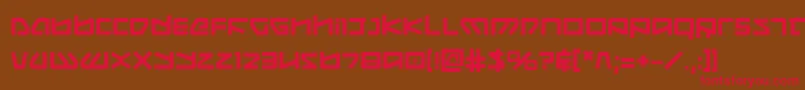 KoboldBold Font – Red Fonts on Brown Background