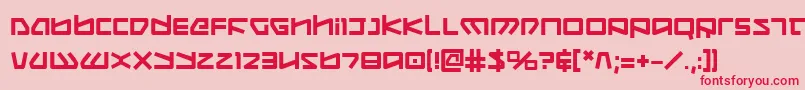 KoboldBold Font – Red Fonts on Pink Background