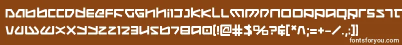 KoboldBold Font – White Fonts on Brown Background