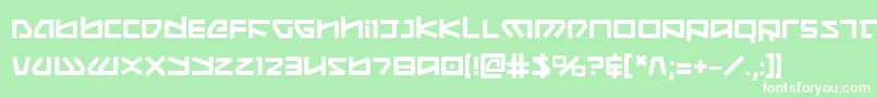 KoboldBold Font – White Fonts on Green Background