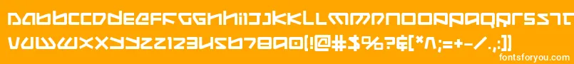 KoboldBold Font – White Fonts on Orange Background