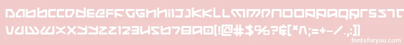 KoboldBold Font – White Fonts on Pink Background