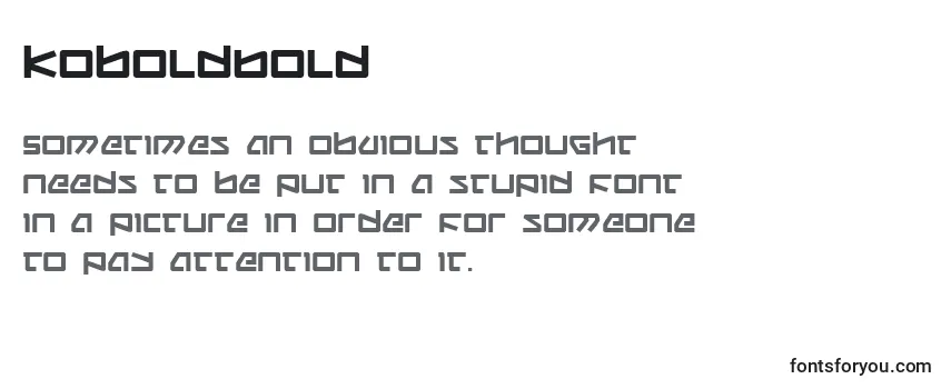 Обзор шрифта KoboldBold