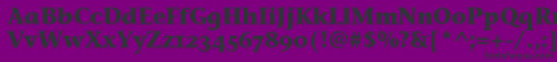 StoneInfOsItcTtBold Font – Black Fonts on Purple Background