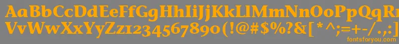 StoneInfOsItcTtBold Font – Orange Fonts on Gray Background