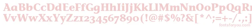StoneInfOsItcTtBold Font – Pink Fonts on White Background