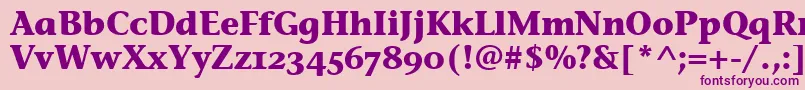 StoneInfOsItcTtBold Font – Purple Fonts on Pink Background