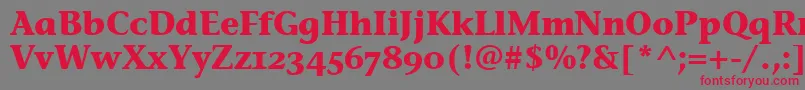 StoneInfOsItcTtBold Font – Red Fonts on Gray Background