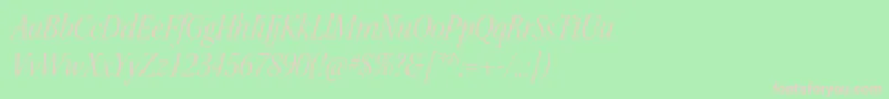 KeplerstdLightscnitdisp Font – Pink Fonts on Green Background