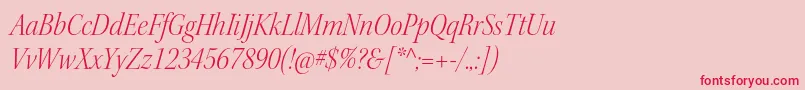 fuente KeplerstdLightscnitdisp – Fuentes Rojas Sobre Fondo Rosa