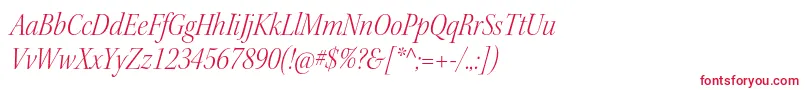 KeplerstdLightscnitdisp Font – Red Fonts on White Background