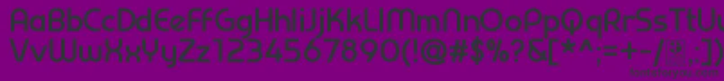 PrestijBoldDemo-Schriftart – Schwarze Schriften auf violettem Hintergrund