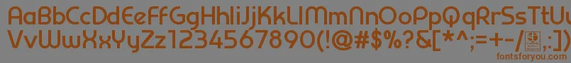 PrestijBoldDemo Font – Brown Fonts on Gray Background