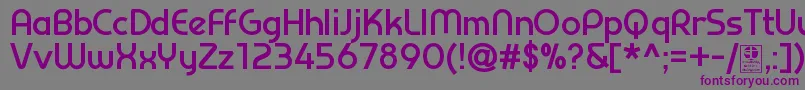 PrestijBoldDemo Font – Purple Fonts on Gray Background