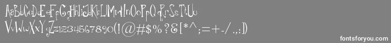 RiloErc2006 Font – White Fonts on Gray Background