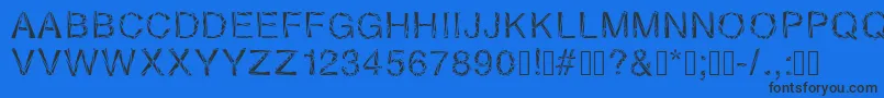 Foursixteensixteen Font – Black Fonts on Blue Background