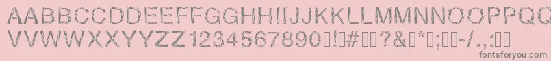 Foursixteensixteen Font – Gray Fonts on Pink Background