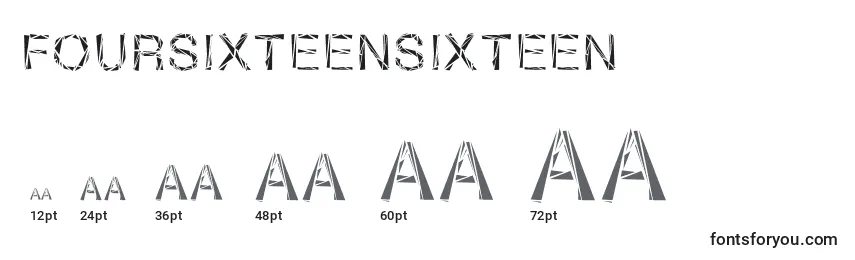 Foursixteensixteen Font Sizes