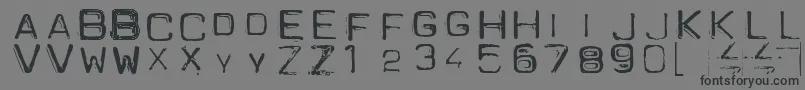Spacesui-fontti – mustat fontit harmaalla taustalla