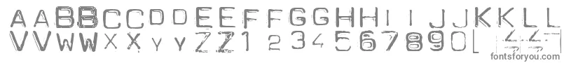 Spacesui Font – Gray Fonts on White Background