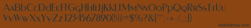 MurmanskRegular Font – Black Fonts on Brown Background