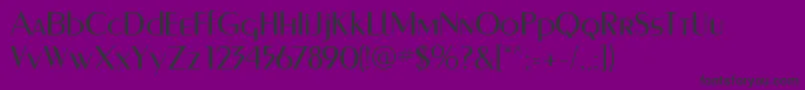 MurmanskRegular-Schriftart – Schwarze Schriften auf violettem Hintergrund