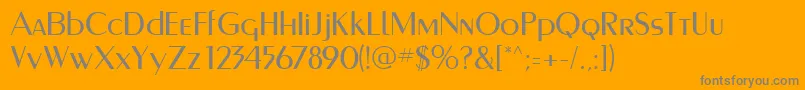 MurmanskRegular Font – Gray Fonts on Orange Background