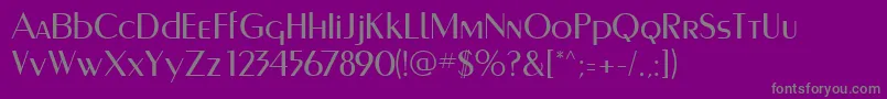 MurmanskRegular Font – Gray Fonts on Purple Background