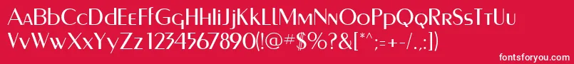 MurmanskRegular Font – White Fonts on Red Background