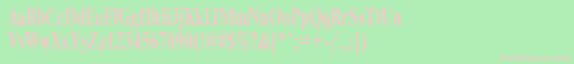 Timeset65b Font – Pink Fonts on Green Background