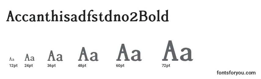 Размеры шрифта Accanthisadfstdno2Bold