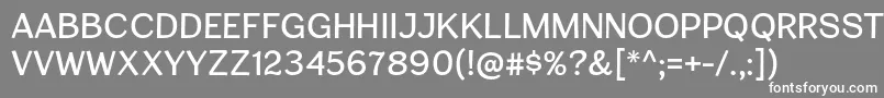 フォントCardiganTitlingRg – 灰色の背景に白い文字