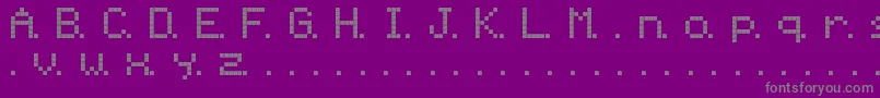 Шрифт Ninepin – серые шрифты на фиолетовом фоне