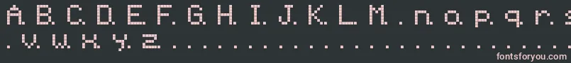Шрифт Ninepin – розовые шрифты на чёрном фоне