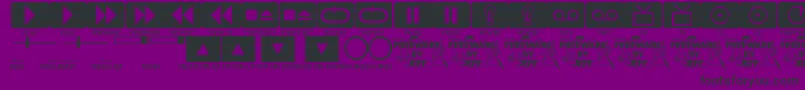 Шрифт ButtonsAndSwitchesJl – чёрные шрифты на фиолетовом фоне