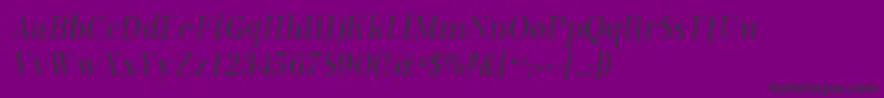 PhosphorusChloride Font – Black Fonts on Purple Background