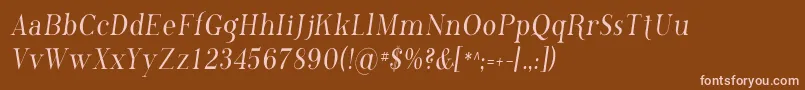 PhosphorusChloride Font – Pink Fonts on Brown Background