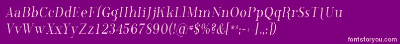 PhosphorusChloride Font – Pink Fonts on Purple Background