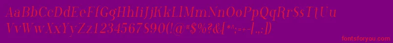 PhosphorusChloride Font – Red Fonts on Purple Background
