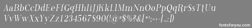PhosphorusChloride Font – White Fonts on Gray Background