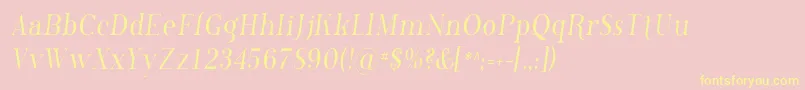PhosphorusChloride Font – Yellow Fonts on Pink Background